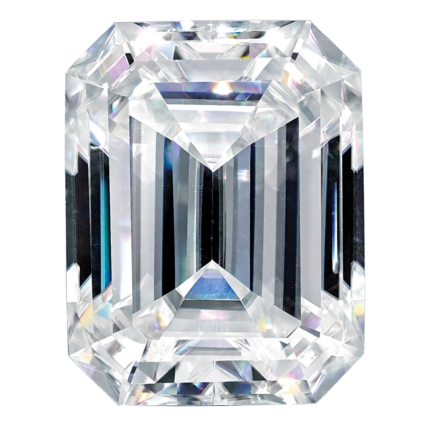 Gemstone Moissanite Pure Light D-E-F Color 8X6mm Emerald Cut