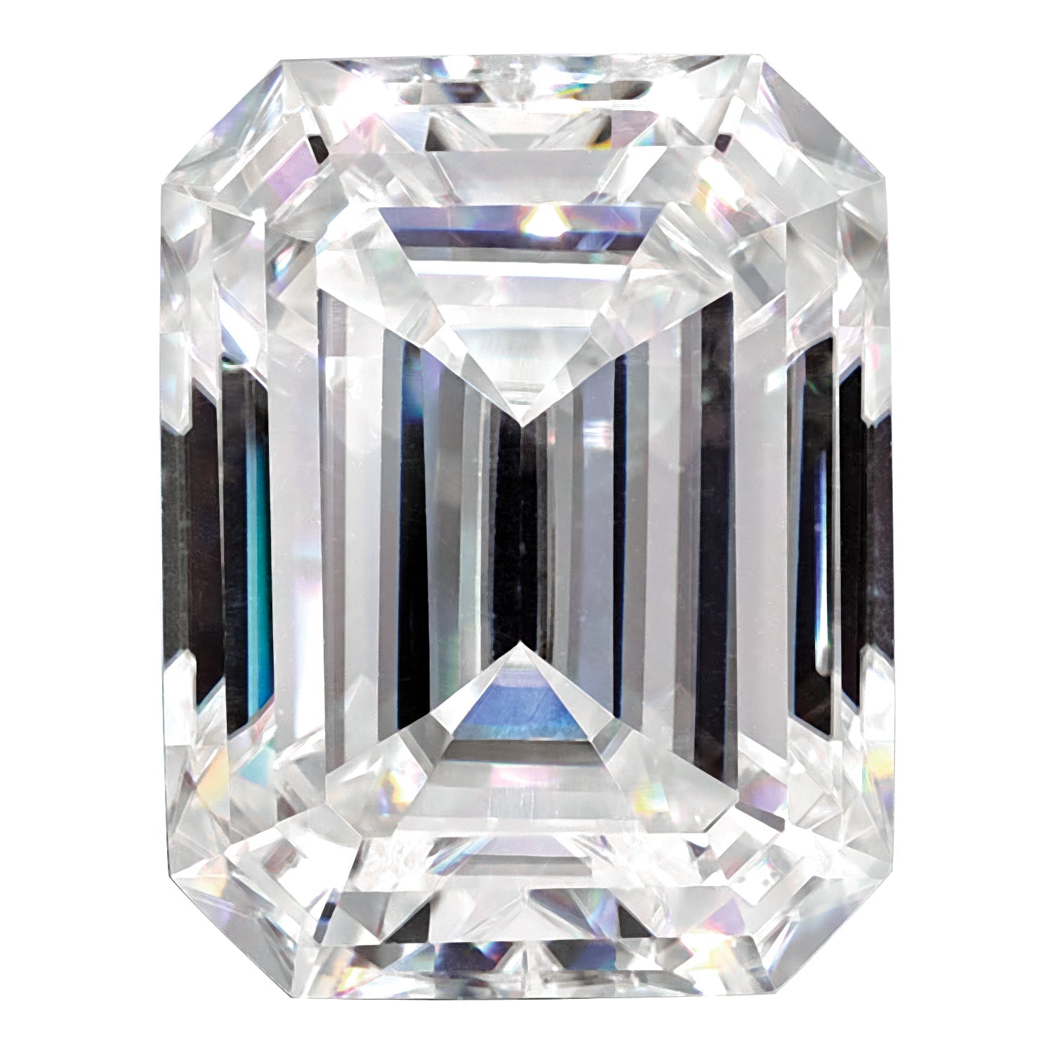 Gemstone Moissanite True Light G-H-I Color 6X4mm Emerald Cut