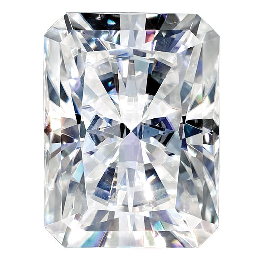 Gemstone Moissanite Pure Light D-E-F Color 8X6mm Emerald Radiant Cut