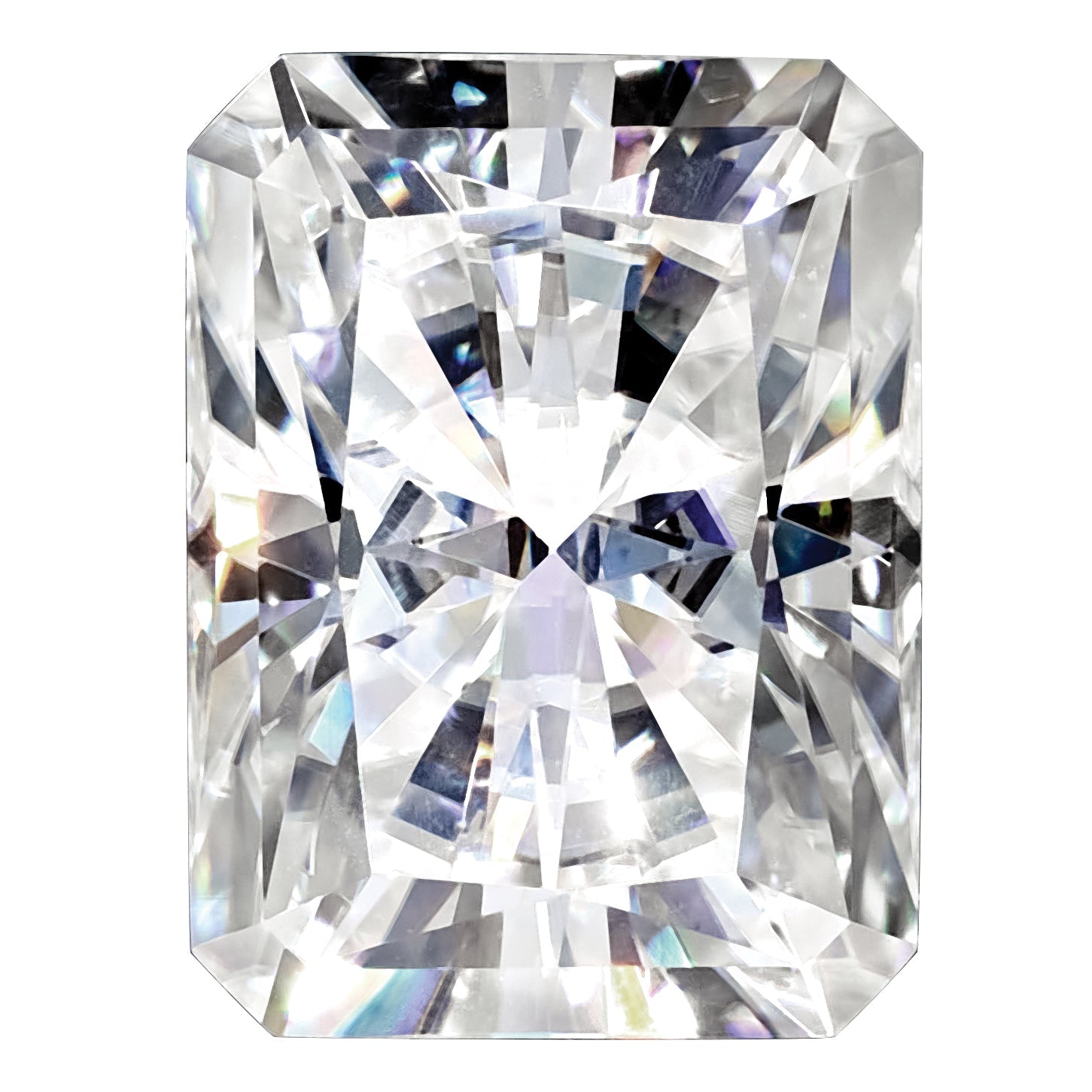 Gemstone Moissanite True Light G-H-I Color 9X7mm Emerald Radiant Cut