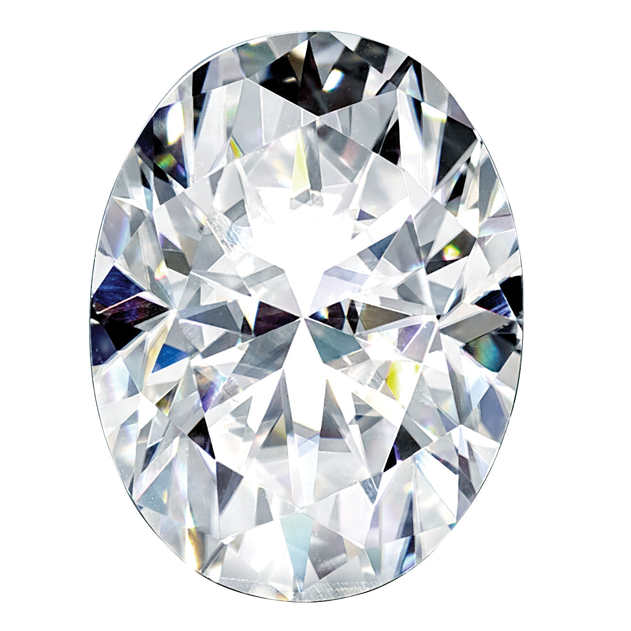 Gemstone Moissanite Pure Light D-E-F Color 11X9mm Oval