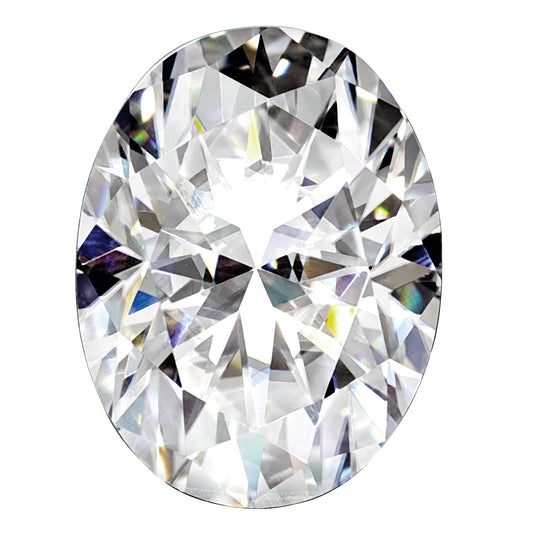 Gemstone Moissanite True Light G-H-I Color 10X8mm Oval