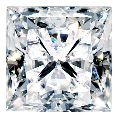 Gemstone Moissanite Pure Light D-E-F Color 7.5mm Square Brilliant
