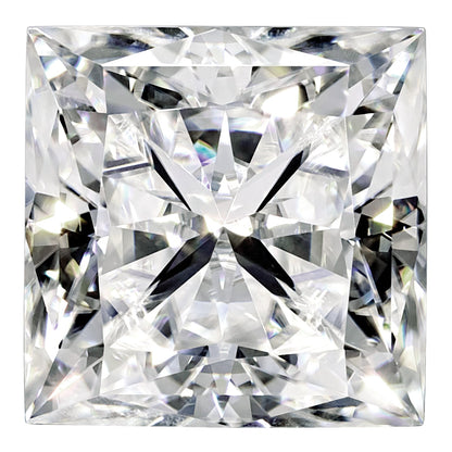 Gemstone Moissanite True Light G-H-I Color 5.5mm Square Brilliant