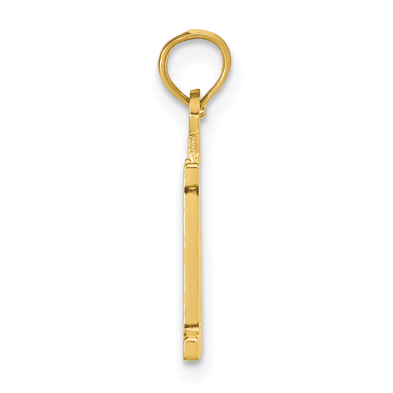 14K Yellow Gold Polished Number 11 Pendant
