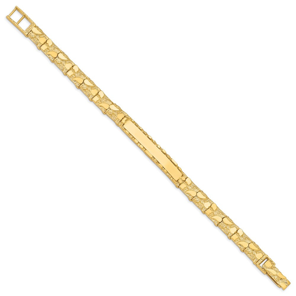 8 Inch 14K 7mm Nugget Id Bracelet