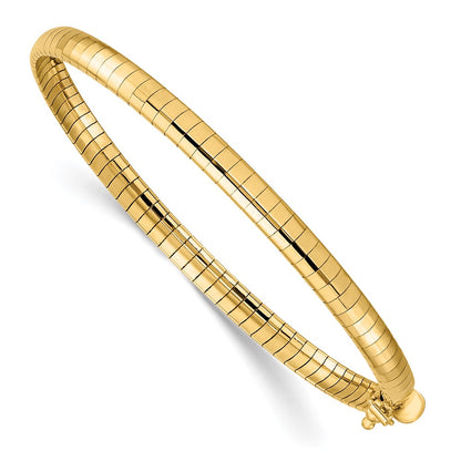7 Inch 14K 4mm Domed Omega Bracelet