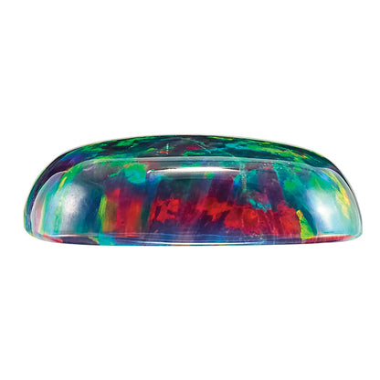 Gemstone Imitation Black Opal 5mm Cushion Cabochon