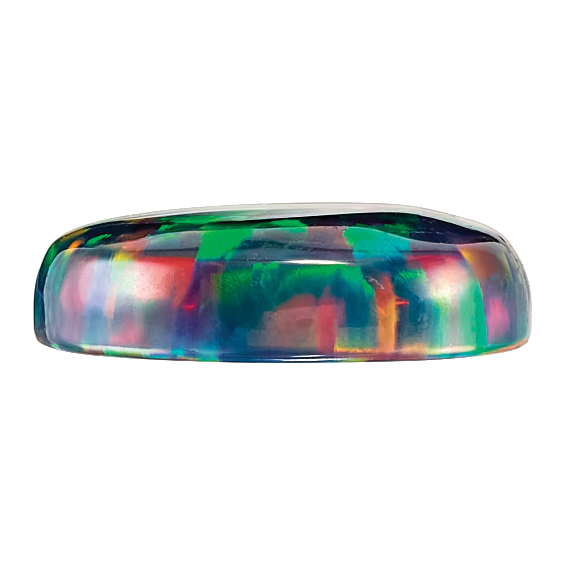 Gemstone Imitation Black Opal 8X6mm Oval Cabochon