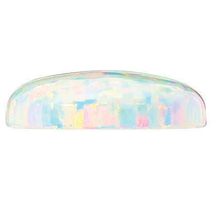 Gemstone Imitation White Opal 6X4mm Oval Cabochon