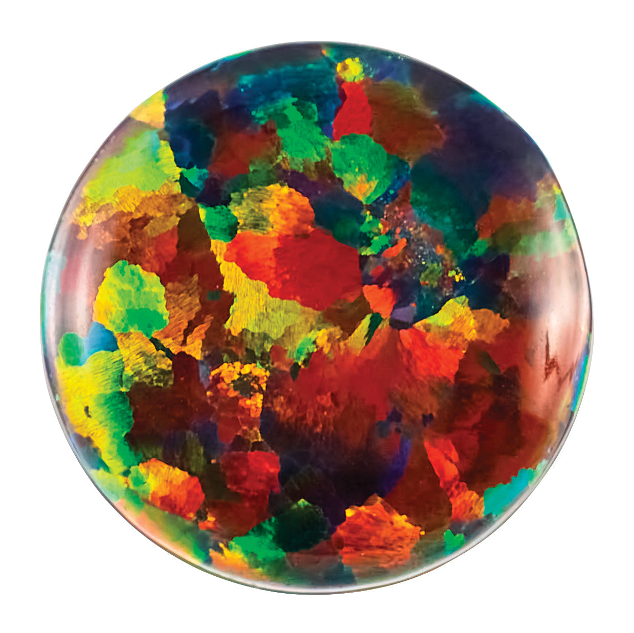 Gemstone Imitation Black Opal 5mm Round