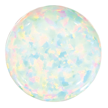 Gemstone Imitation White Opal 8mm Round