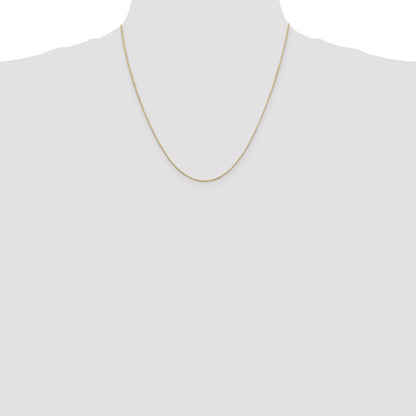 14K Yellow Gold 20 Inch .6mm Octagonal Snake With Lobster Clasp Chain