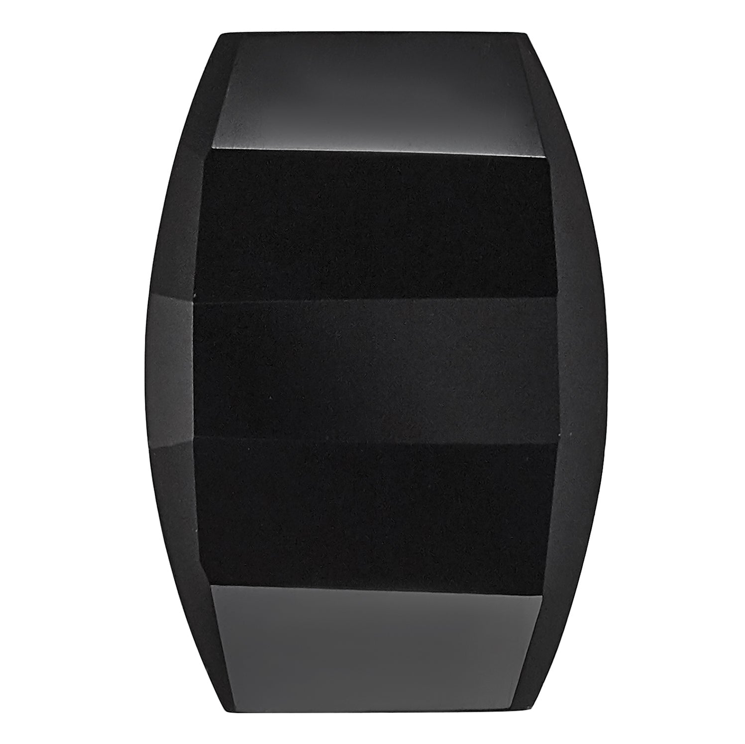 Gemstone Onyx 12mm X 10mm Barrel Black Roll-Top