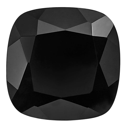 Gemstone 12X10 Cushion Black Onyx Ftss 1.50 Thick