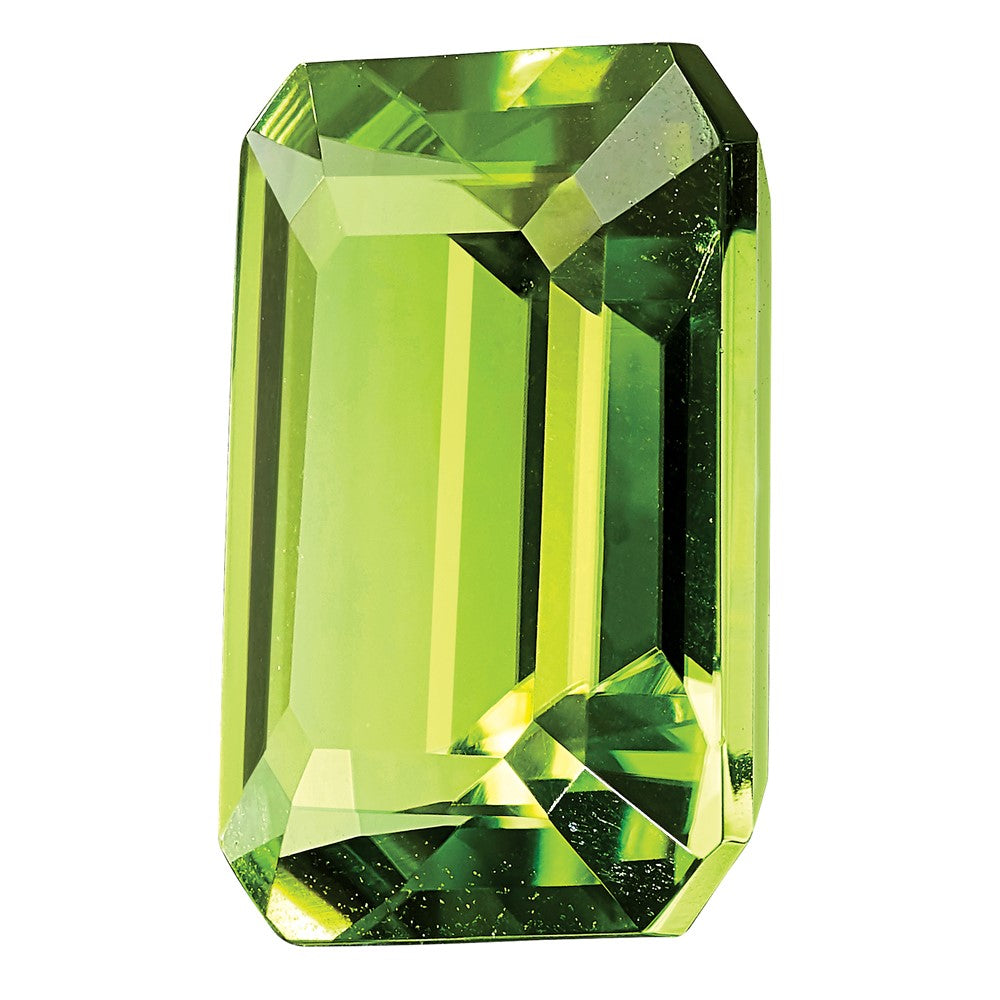 Gemstone Peridot Aa Quality 7X5mm Emerald Cut