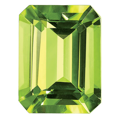 Gemstone Peridot Aa Quality 6X4mm Emerald Cut