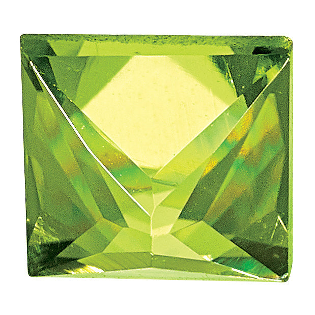 Gemstone Peridot Aa Quality 3mm Princess