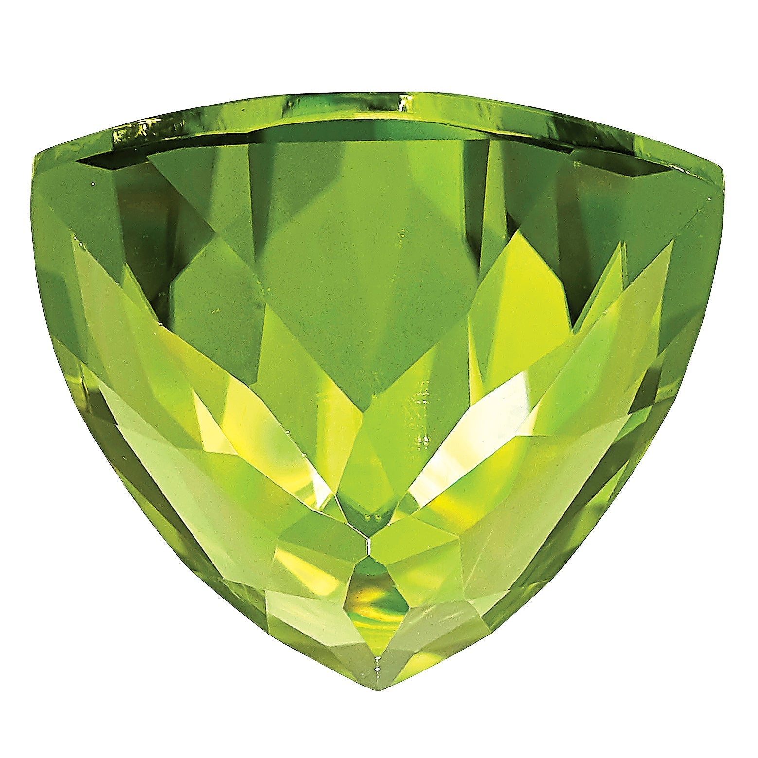 Gemstone Peridot Aa Quality 6mm Trillion
