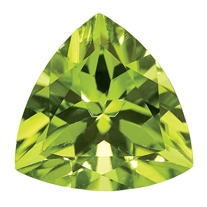 Gemstone Peridot Aa Quality 5mm Trillion