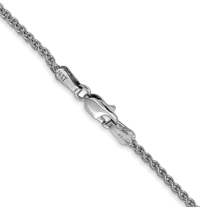 14K White Gold 20 Inch 1.7mm Spiga With Lobster Clasp Chain Necklace