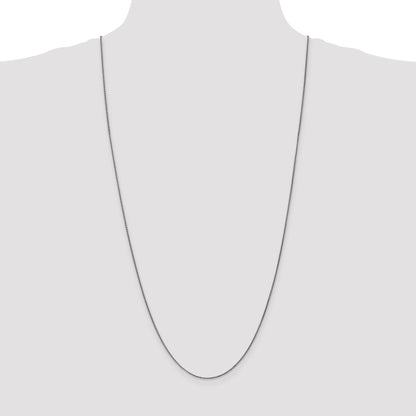 14K White Gold 30 Inch 1.25mm Diamond-Cut Spiga With Lobster Clasp Chain Necklace