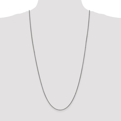 14K White Gold 30 Inch 1.7mm Diamond-Cut Spiga With Lobster Clasp Chain Necklace
