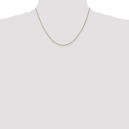 14K Yellow Gold 18 Inch 1.05mm Spiga With Lobster Clasp Chain Necklace