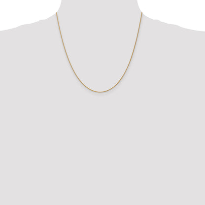 14K Yellow Gold 20 Inch 1.05mm Spiga With Lobster Clasp Chain Necklace