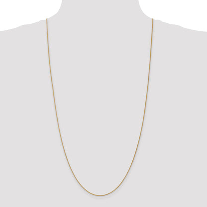 14K Yellow Gold 30 Inch 1.05mm Spiga With Lobster Clasp Chain Necklace