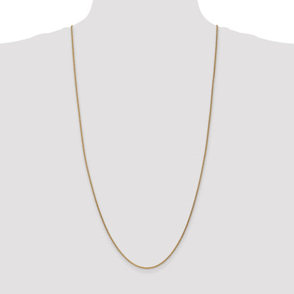 14K Yellow Gold 30 Inch 1.7mm Spiga With Lobster Clasp Chain Necklace