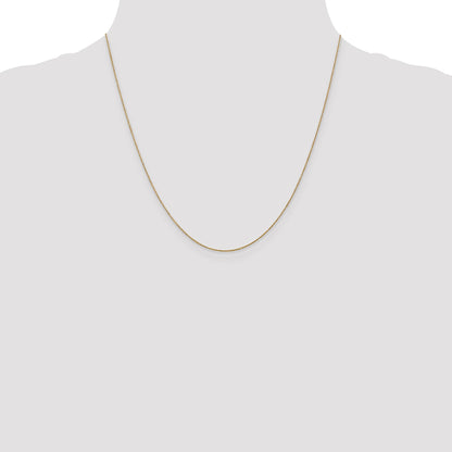 14K Yellow Gold 20 Inch .75mm Cable With Spring Ring Clasp Pendant Chain Necklace