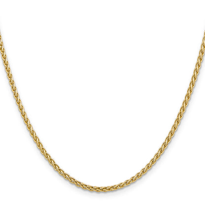 14K Yellow Gold 26 Inch 2.8mm Spiga With Lobster Clasp Chain Necklace