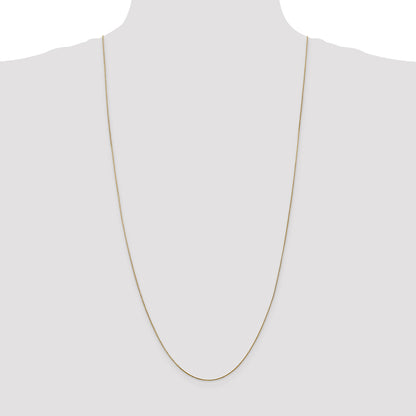 14K Yellow Gold 30 Inch .85mm Diamond-Cut Spiga With Lobster Clasp Chain Necklace