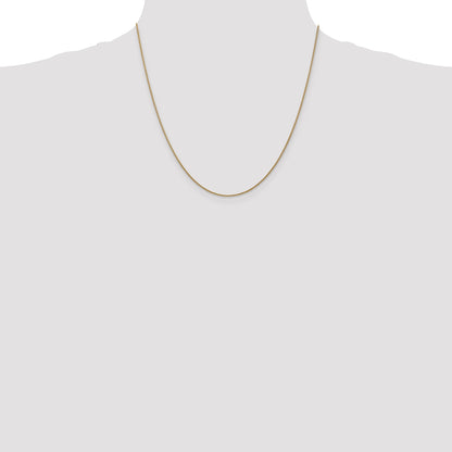 14K Yellow Gold 20 Inch 1.05mm Diamond-Cut Spiga With Lobster Clasp Chain Necklace