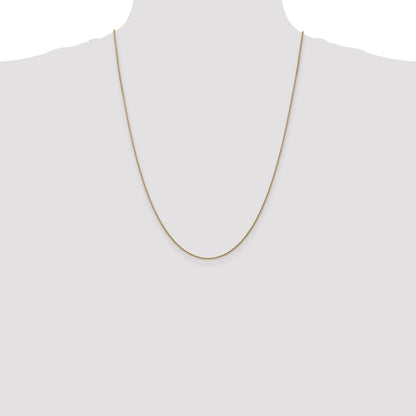 14K Yellow Gold 24 Inch 1.05mm Diamond-Cut Spiga With Lobster Clasp Chain Necklace