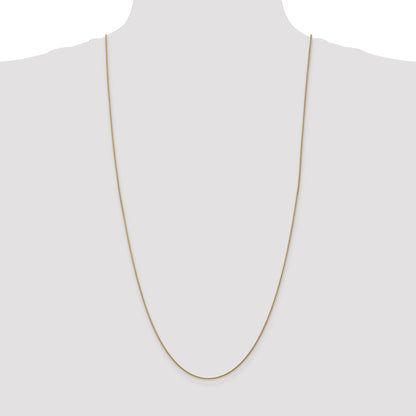 14K Yellow Gold 30 Inch 1.05mm Diamond-Cut Spiga With Lobster Clasp Chain Necklace