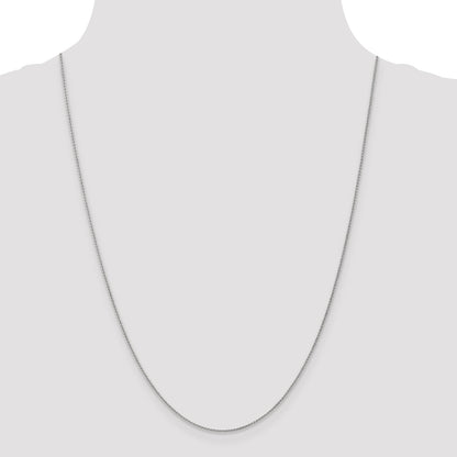 14K White Gold 24 Inch 1.05mm Spiga With Lobster Clasp Chain Necklace