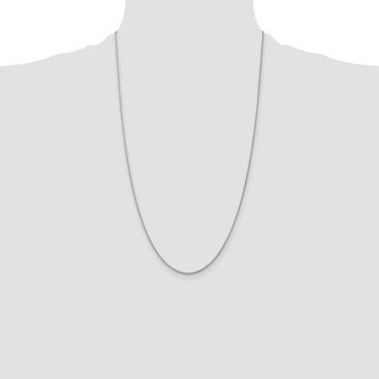 14K White Gold 26 Inch 1.05mm Spiga With Lobster Clasp Chain Necklace