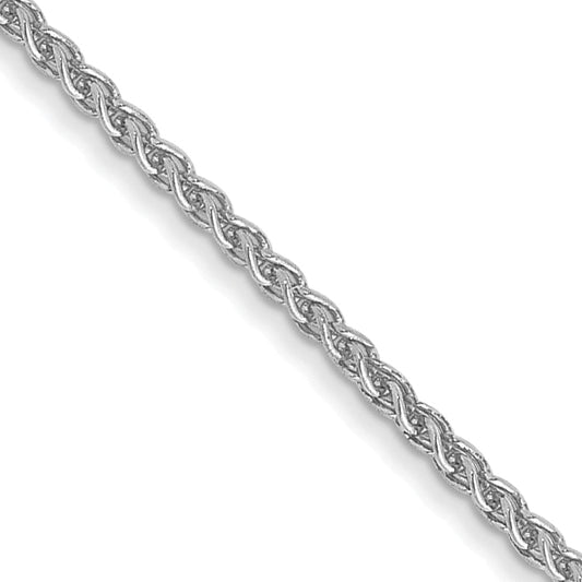 14K White Gold 22 Inch 1.05mm Spiga With Lobster Clasp Chain Necklace