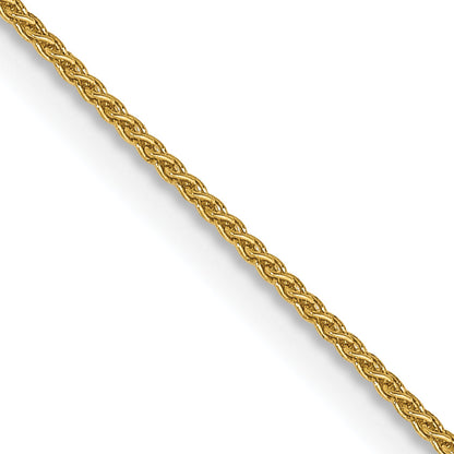 14K Yellow Gold 18 Inch .85mm Spiga With Spring Ring Clasp Chain Necklace