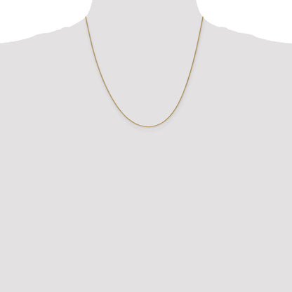 14K Yellow Gold 20 Inch .85mm Spiga With Lobster Clasp Chain Necklace