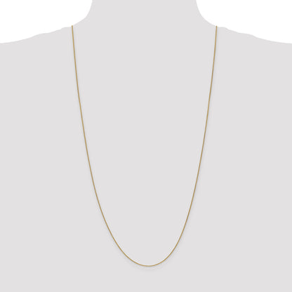 14K Yellow Gold 30 Inch .85mm Spiga With Lobster Clasp Chain Necklace