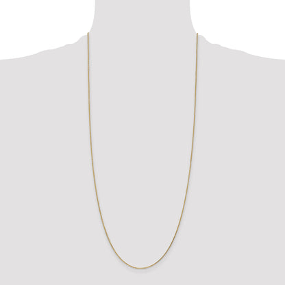 14K Yellow Gold 30 Inch .95mm Diamond-Cut Cable With Lobster Clasp Chain Necklace
