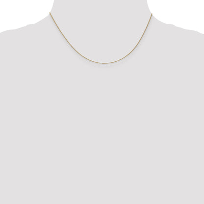 14K Yellow Gold 16 Inch .9mm Cable With Lobster Clasp Chain Necklace