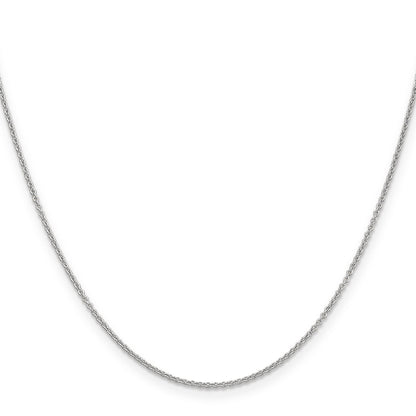 14K White Gold 24 Inch 1.2mm Cable With Lobster Clasp Chain Necklace
