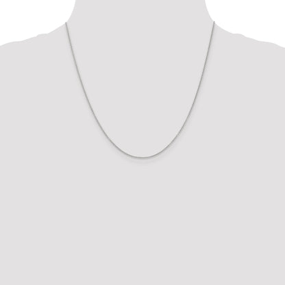 14K White Gold 20 Inch 1.2mm Cable With Lobster Clasp Chain Necklace