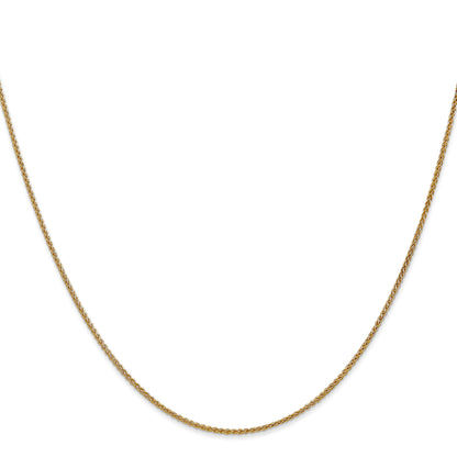 14K Yellow Gold 16 Inch 1.25mm Spiga With Lobster Clasp Chain Necklace