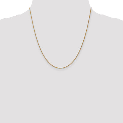 14K Yellow Gold 20 Inch 1.25mm Spiga With Lobster Clasp Chain Necklace