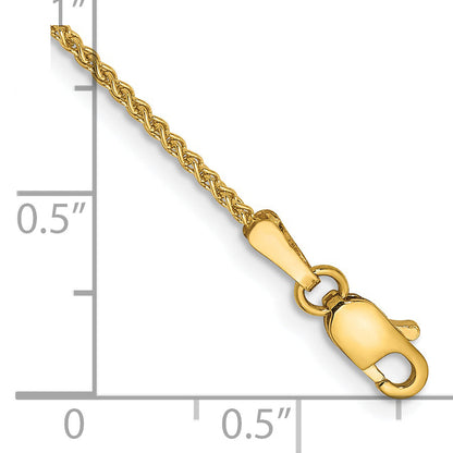 14K Yellow Gold 6 Inch 1.25mm Spiga With Lobster Clasp Bracelet